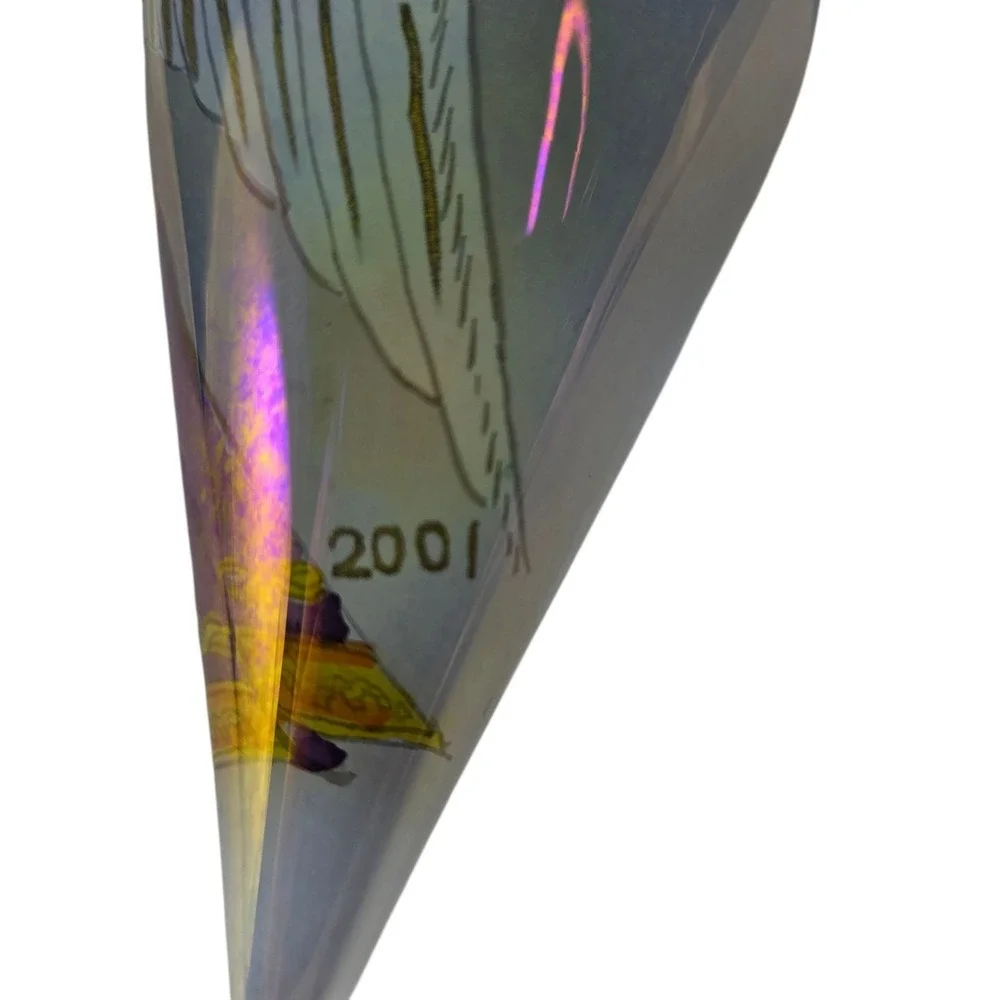 Pier 1 Li Bien Angel Ornament Iridescent Tear Drop Shape Christmas Glass Vtg Box